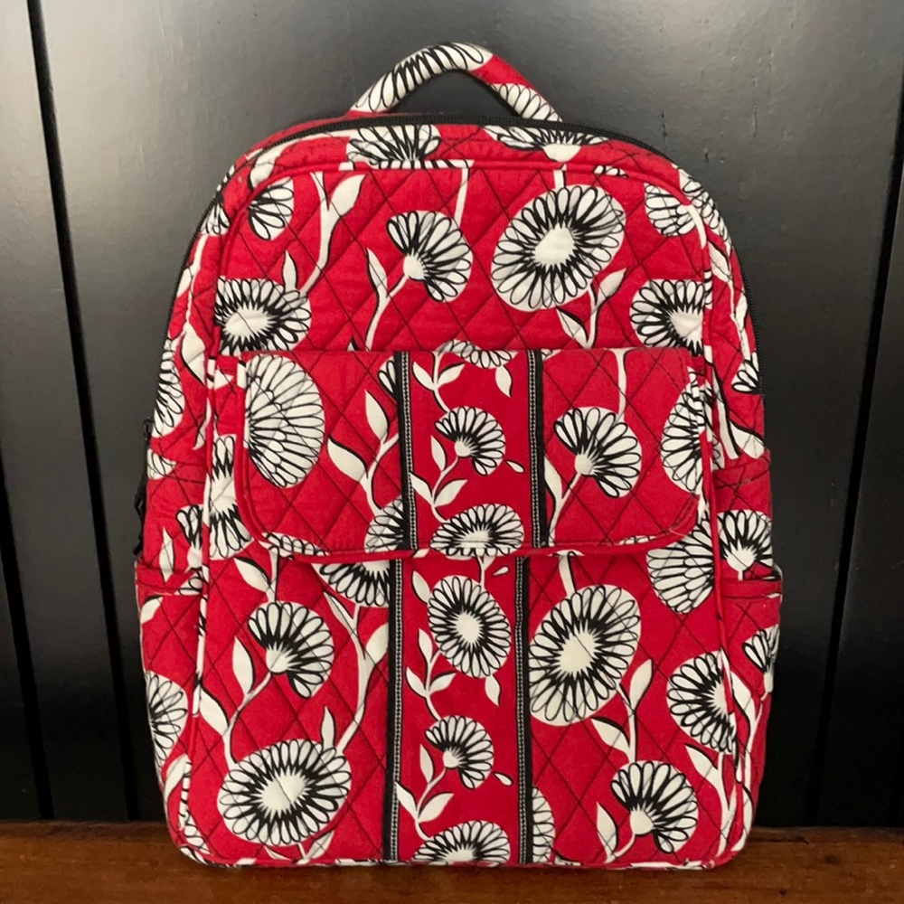 Vera Bradley Red Floral Backpack